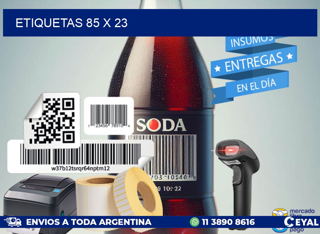 ETIQUETAS 85 x 23