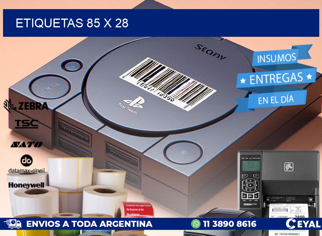 ETIQUETAS 85 x 28