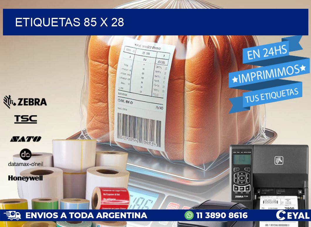 ETIQUETAS 85 x 28