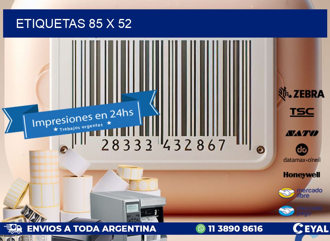 ETIQUETAS 85 x 52