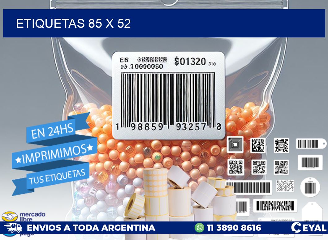 ETIQUETAS 85 x 52