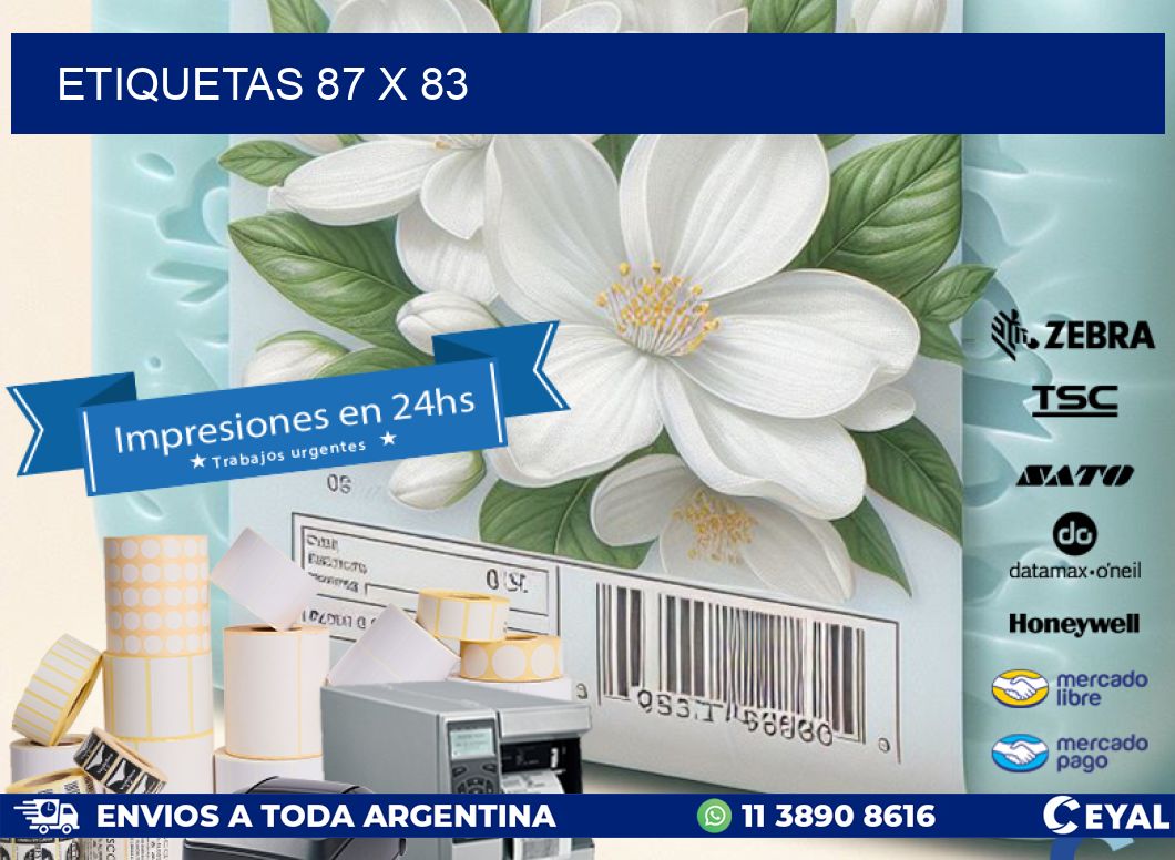 ETIQUETAS 87 x 83