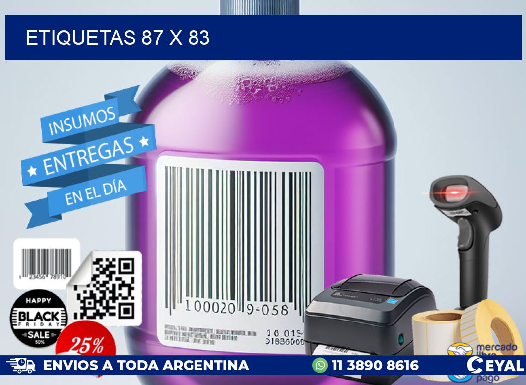 ETIQUETAS 87 x 83