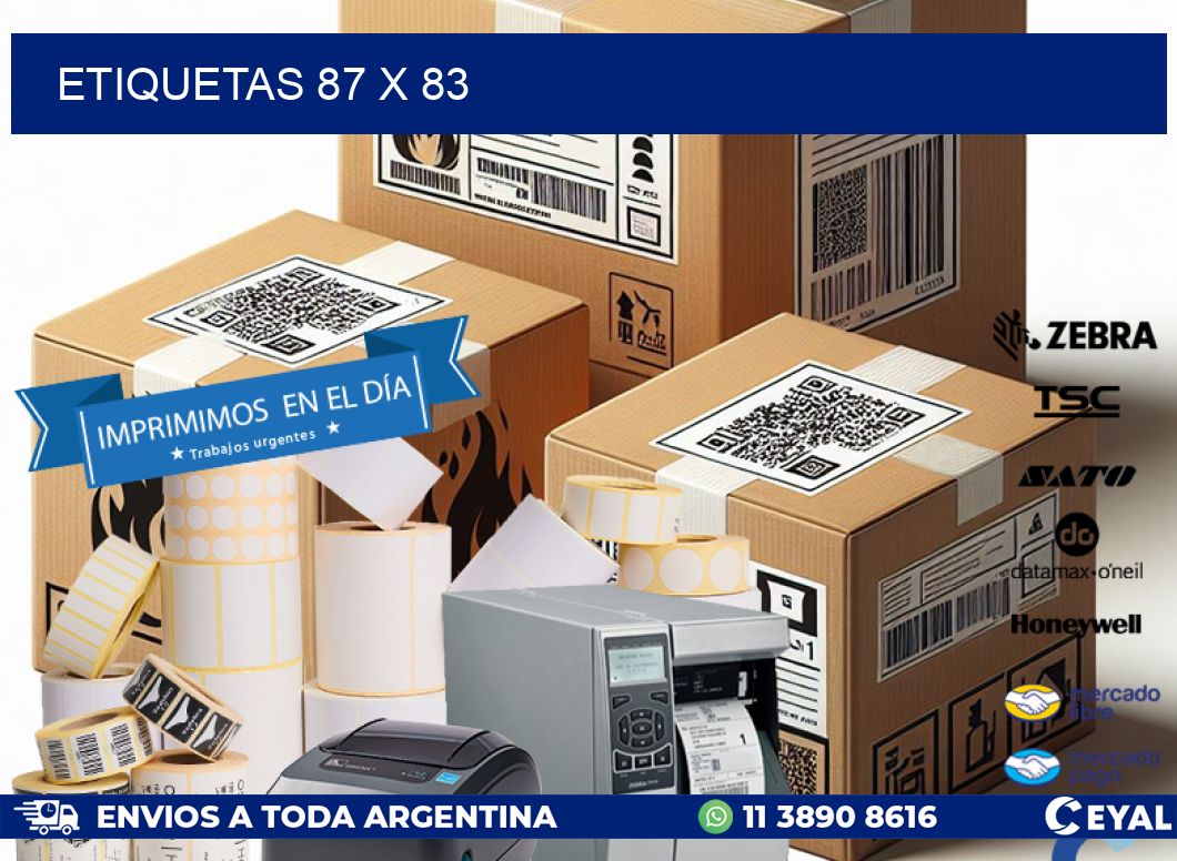 ETIQUETAS 87 x 83
