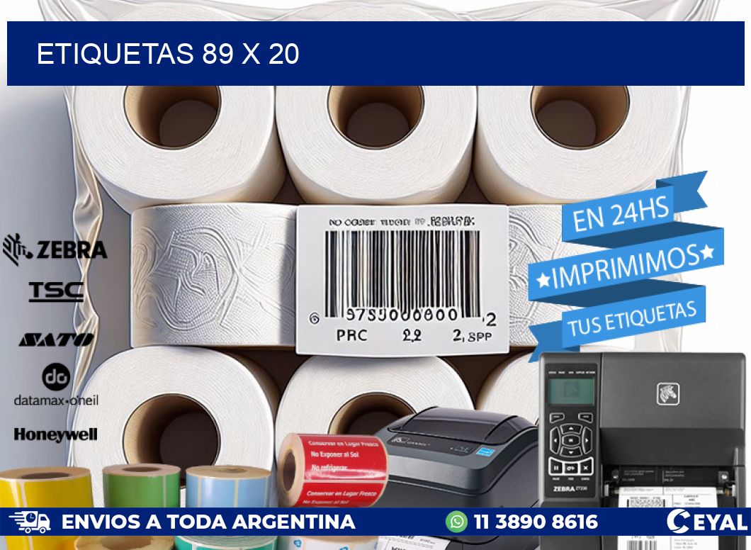 ETIQUETAS 89 x 20