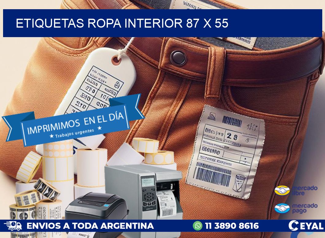 ETIQUETAS ROPA INTERIOR 87 x 55