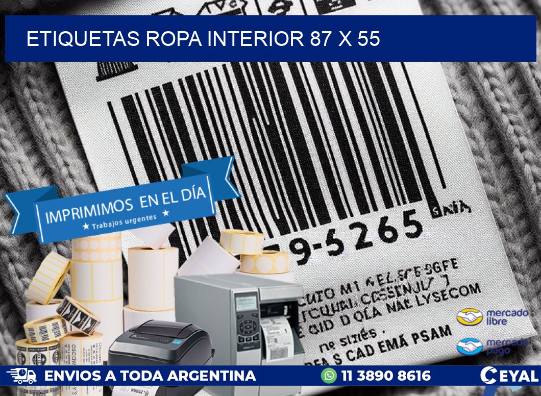 ETIQUETAS ROPA INTERIOR 87 x 55