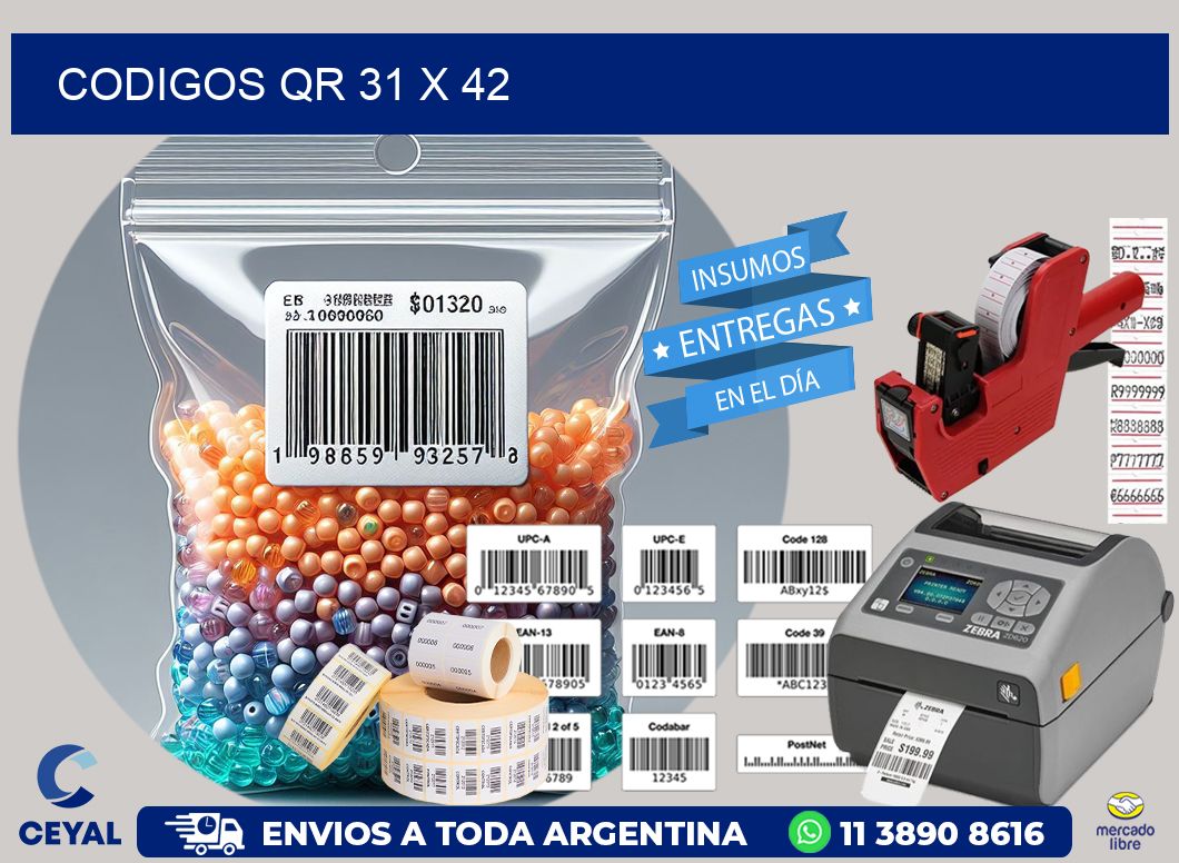 CODIGOS QR 31 x 42