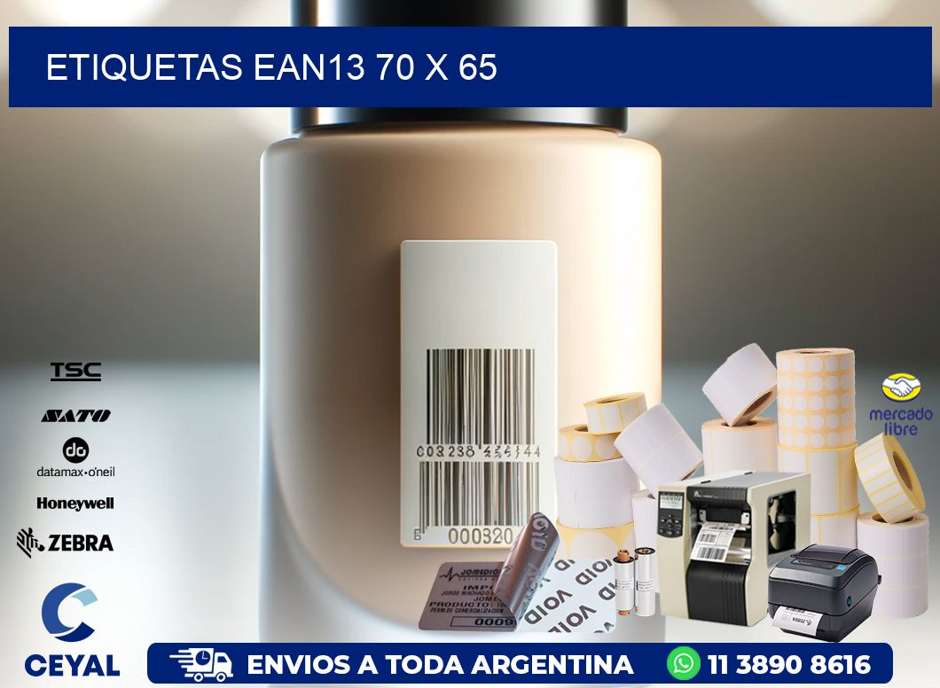 ETIQUETAS EAN13 70 x 65