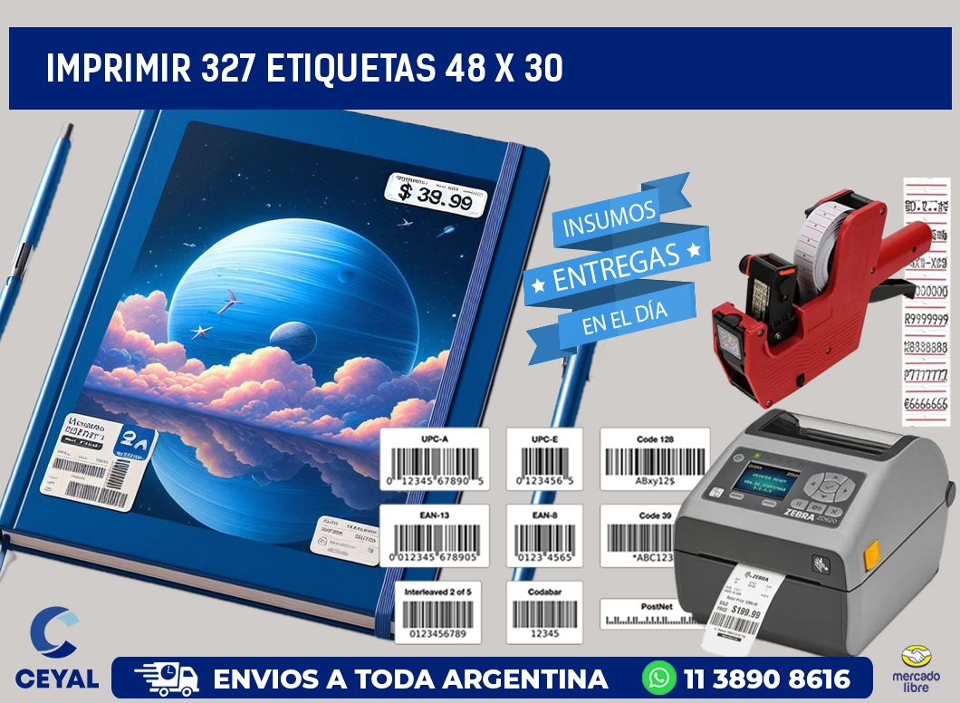IMPRIMIR 327 ETIQUETAS 48 x 30