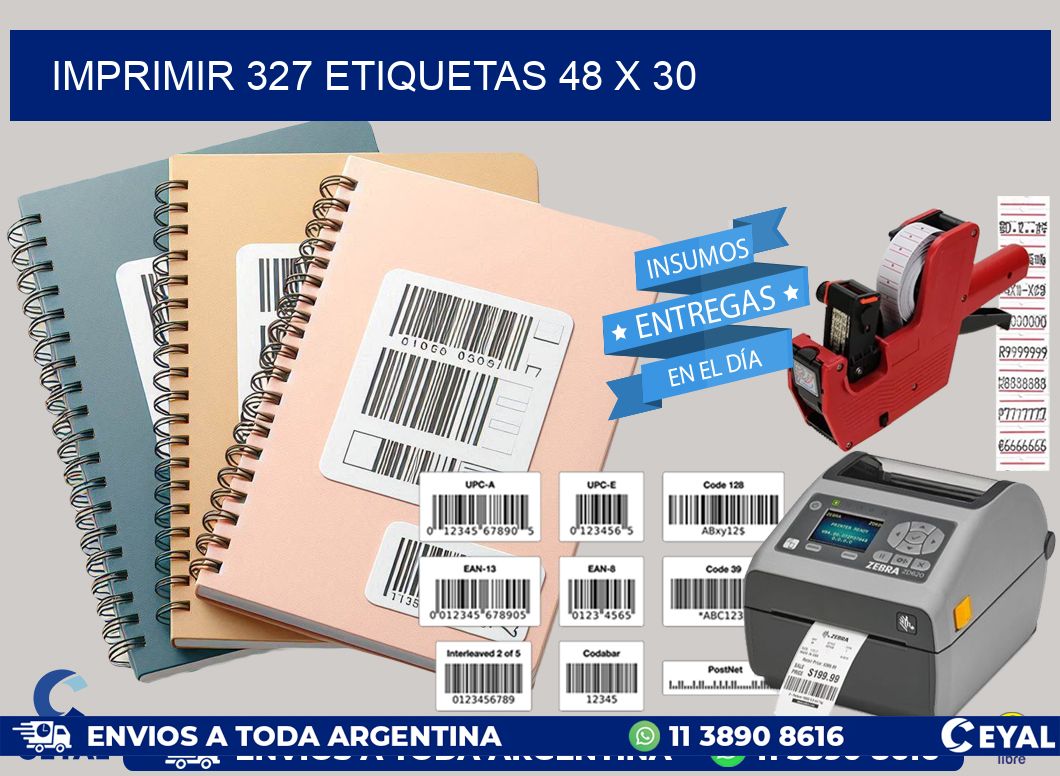 IMPRIMIR 327 ETIQUETAS 48 x 30
