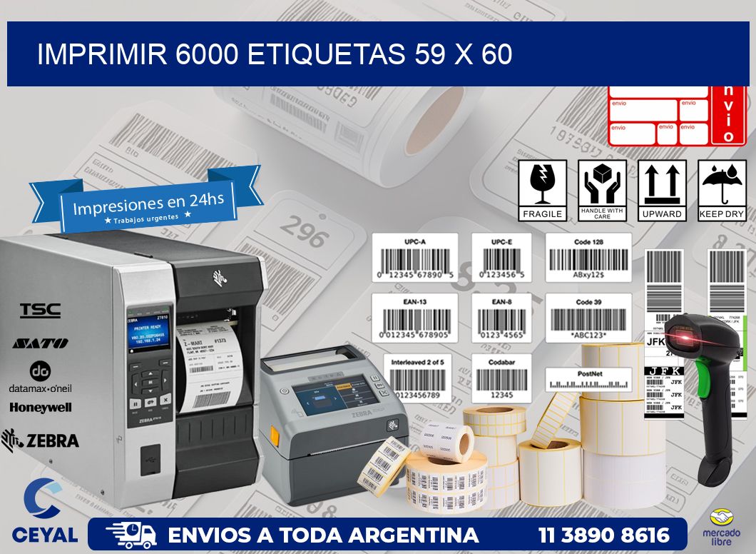 IMPRIMIR 6000 ETIQUETAS 59 x 60