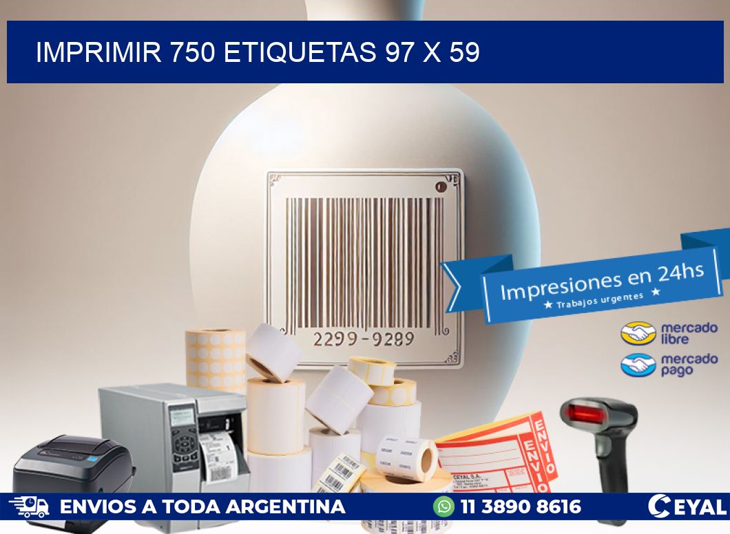 IMPRIMIR 750 ETIQUETAS 97 x 59