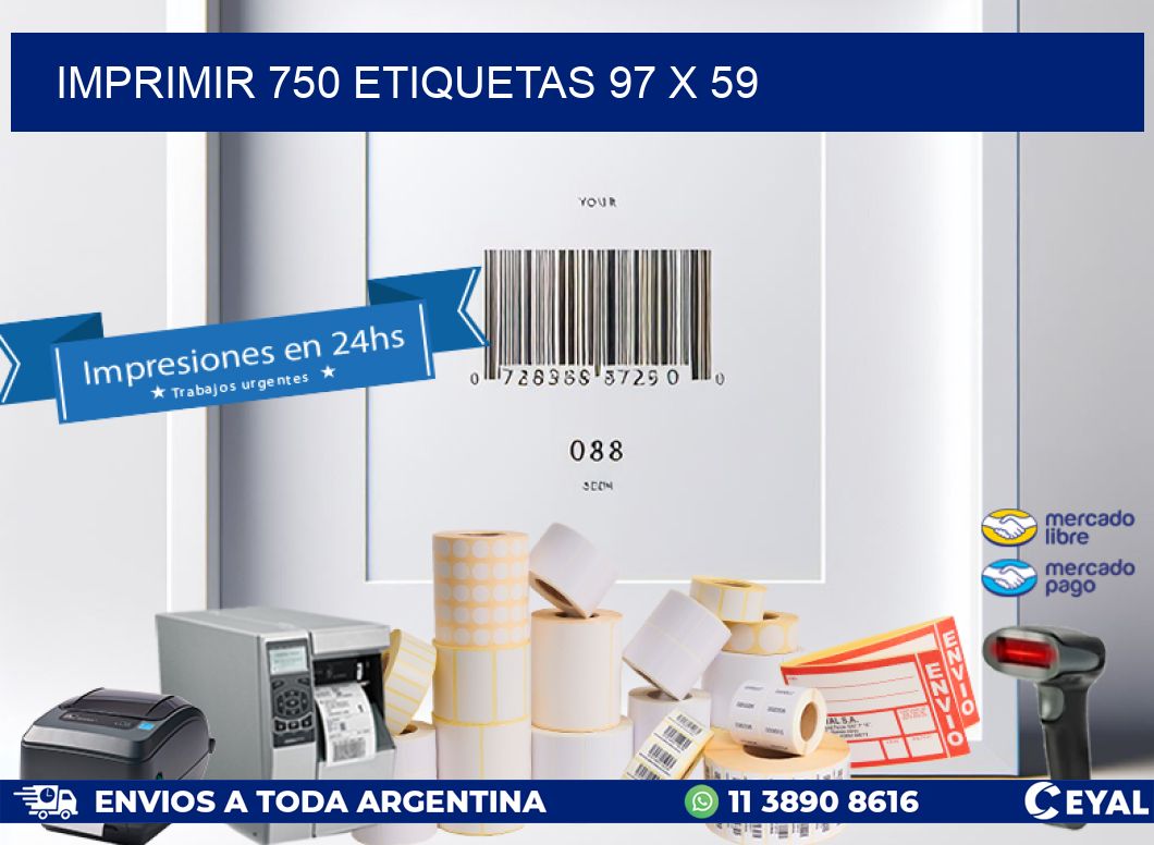 IMPRIMIR 750 ETIQUETAS 97 x 59