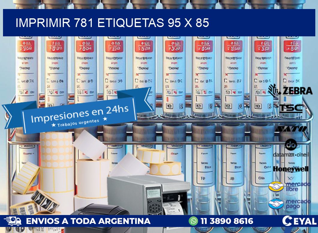 IMPRIMIR 781 ETIQUETAS 95 x 85