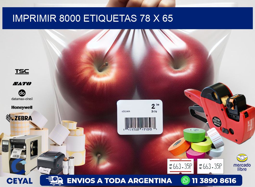 IMPRIMIR 8000 ETIQUETAS 78 x 65
