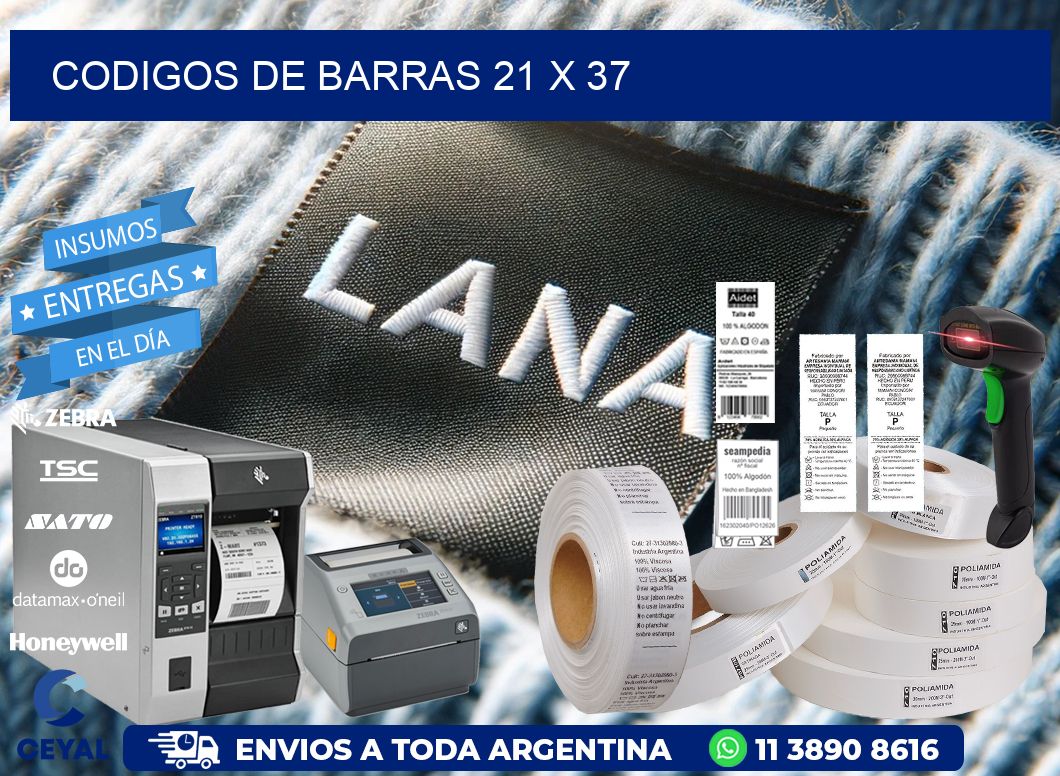 codigos de barras 21 x 37