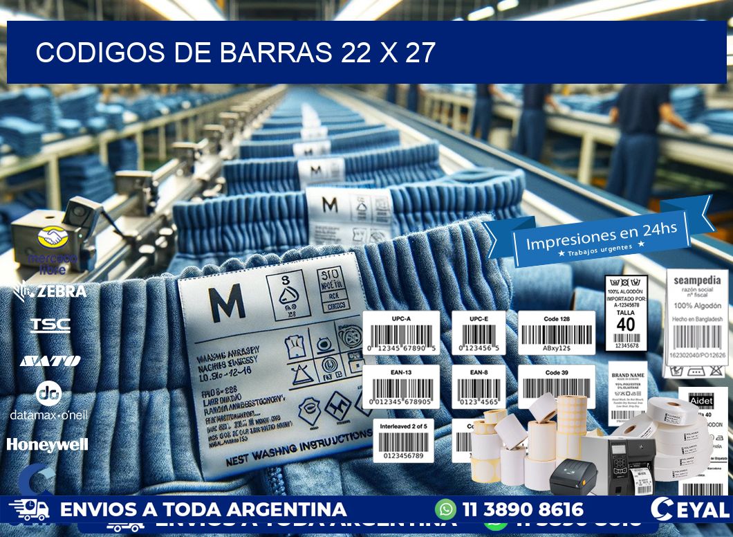 codigos de barras 22 x 27