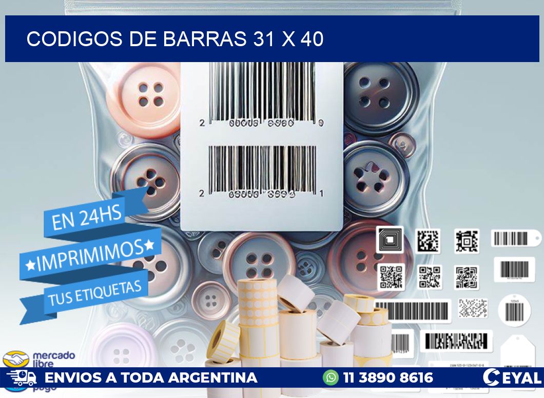 codigos de barras 31 x 40