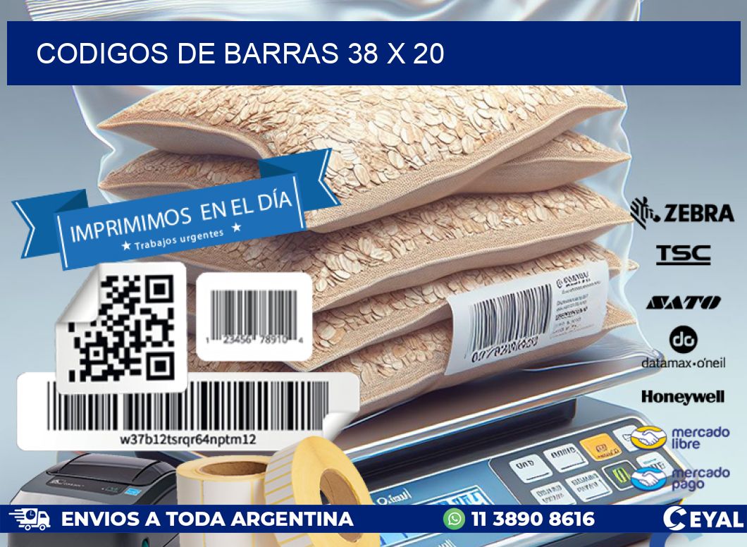 codigos de barras 38 x 20