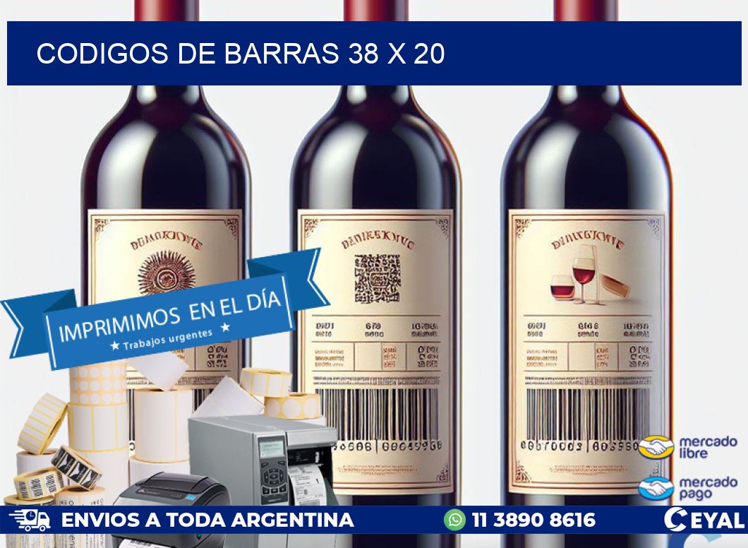codigos de barras 38 x 20