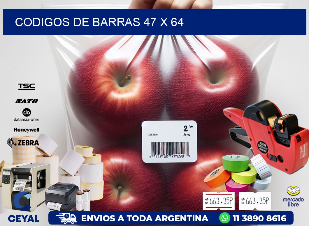 codigos de barras 47 x 64