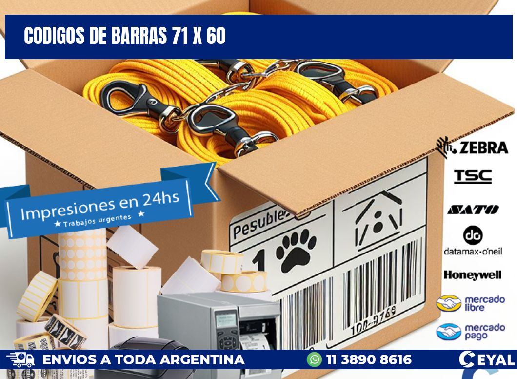 codigos de barras 71 x 60