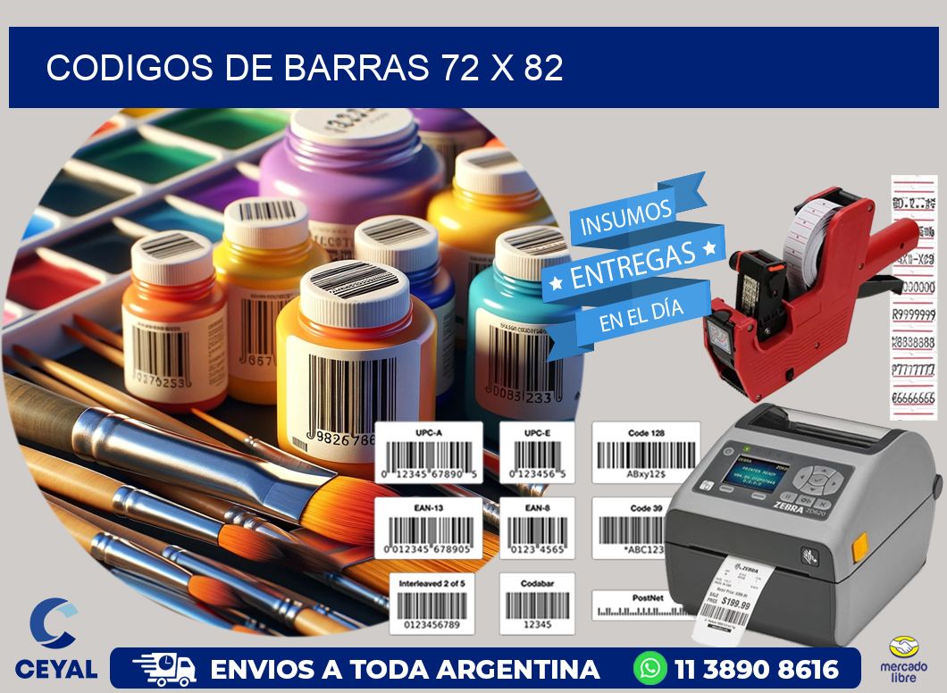 codigos de barras 72 x 82