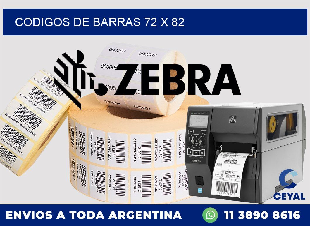 codigos de barras 72 x 82