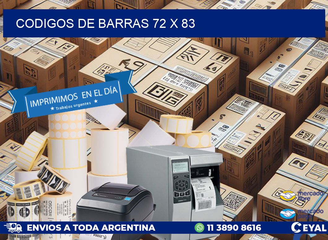 codigos de barras 72 x 83