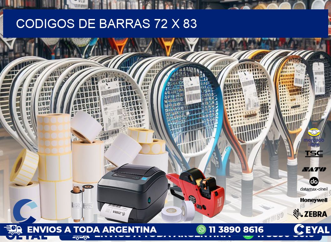 codigos de barras 72 x 83
