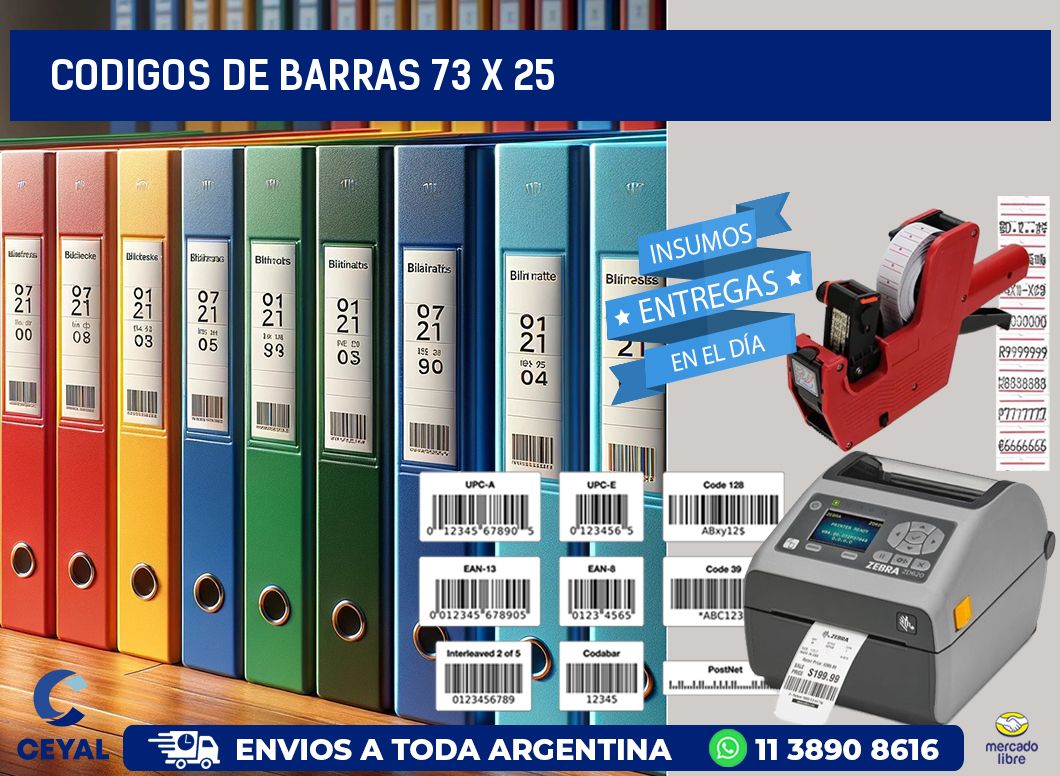 codigos de barras 73 x 25