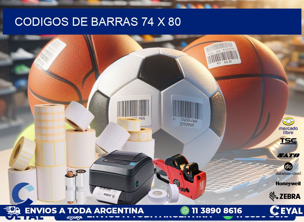 codigos de barras 74 x 80