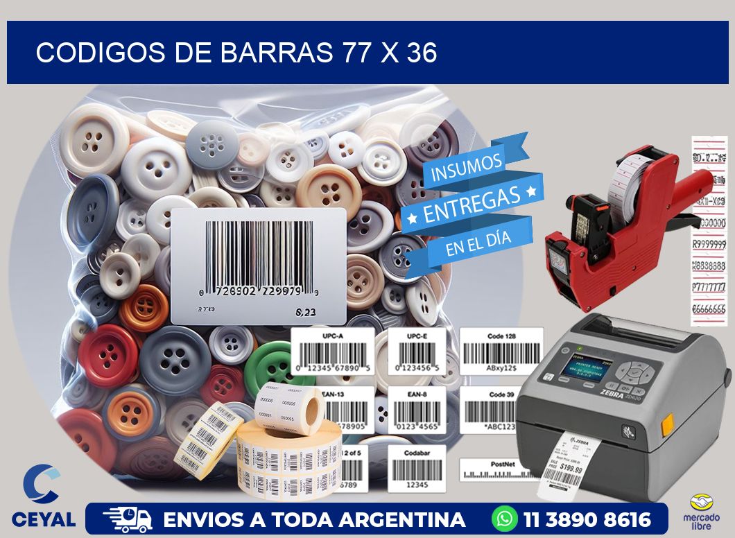 codigos de barras 77 x 36
