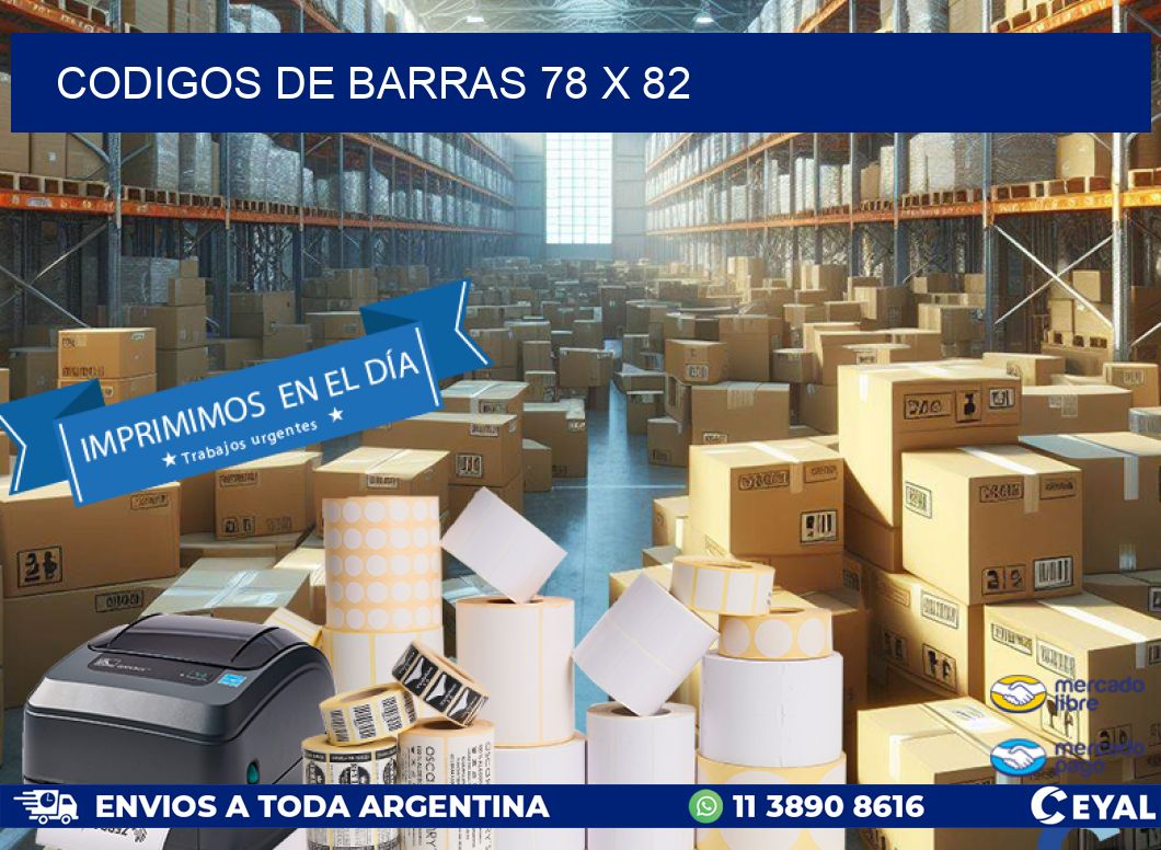 codigos de barras 78 x 82