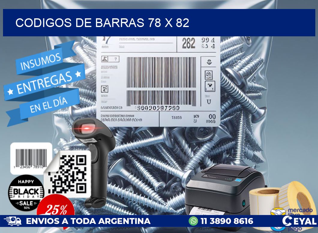 codigos de barras 78 x 82