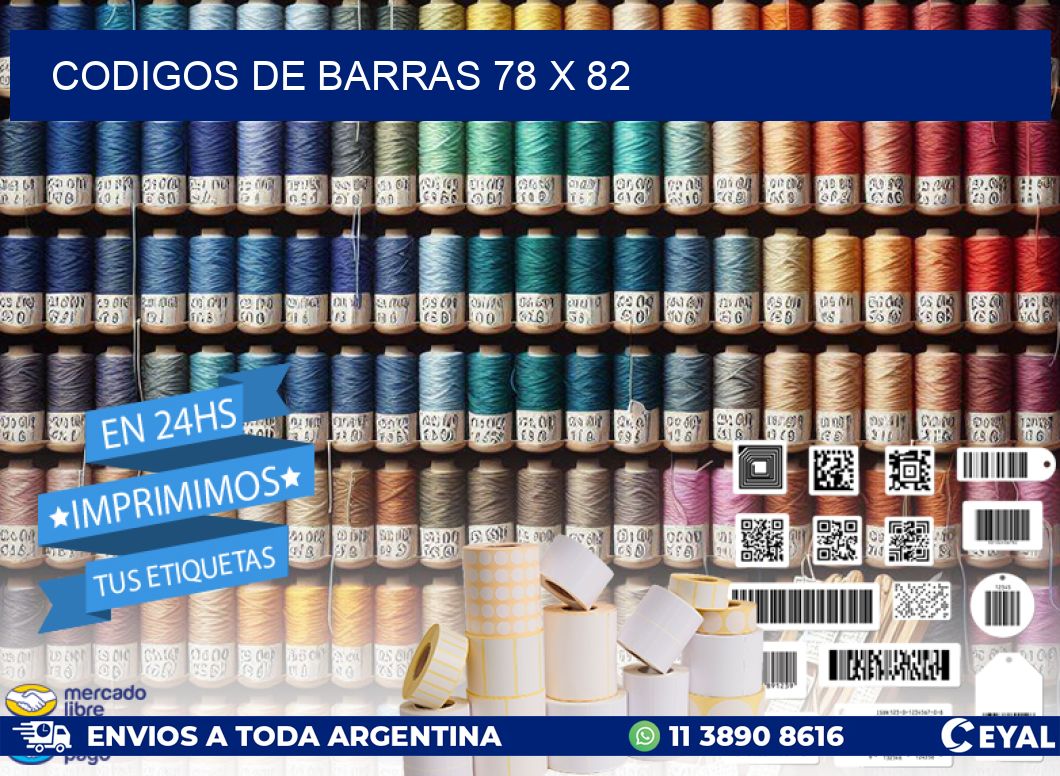 codigos de barras 78 x 82
