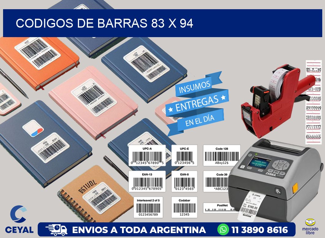 codigos de barras 83 x 94