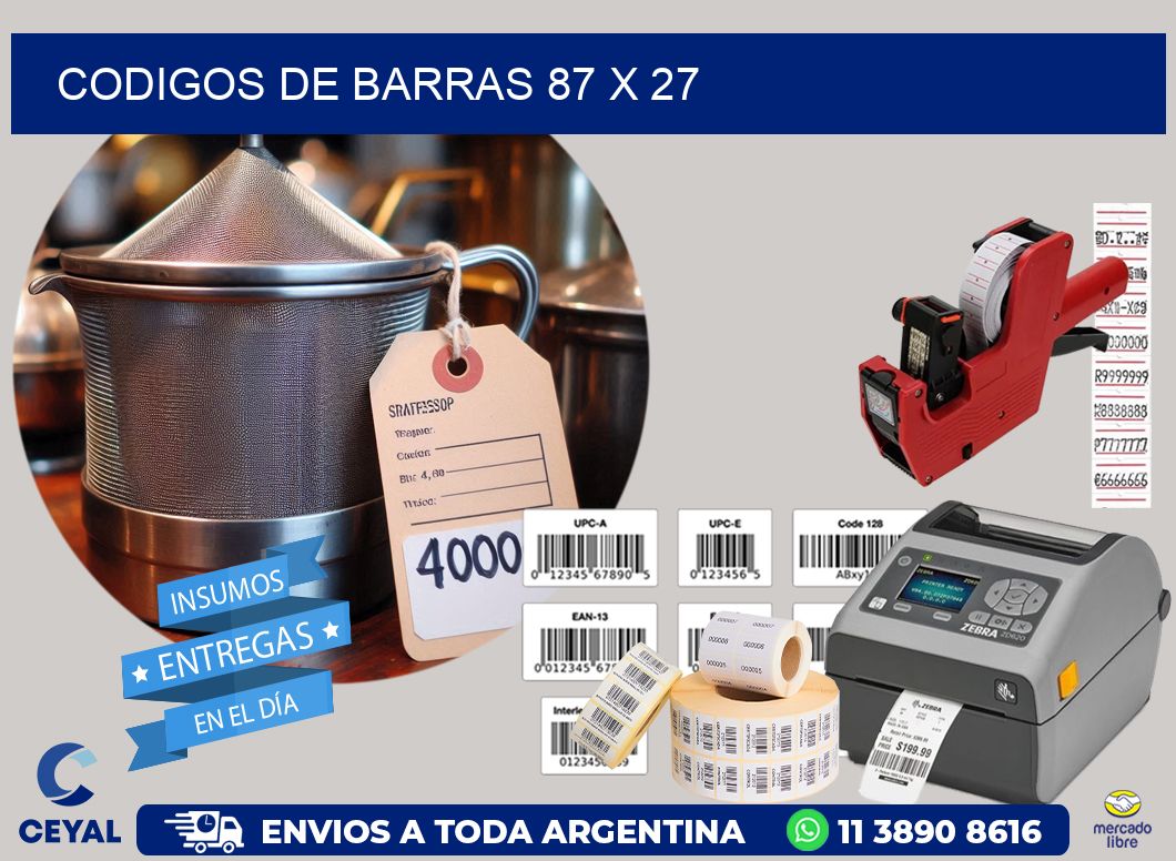codigos de barras 87 x 27