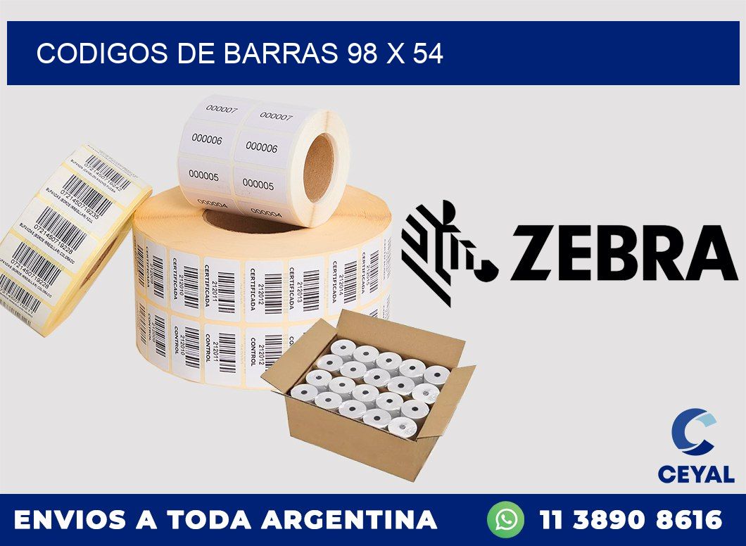 codigos de barras 98 x 54