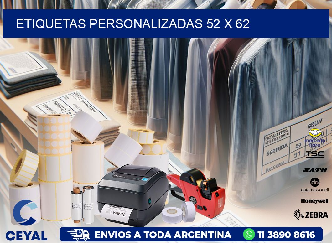 etiquetas personalizadas 52 x 62