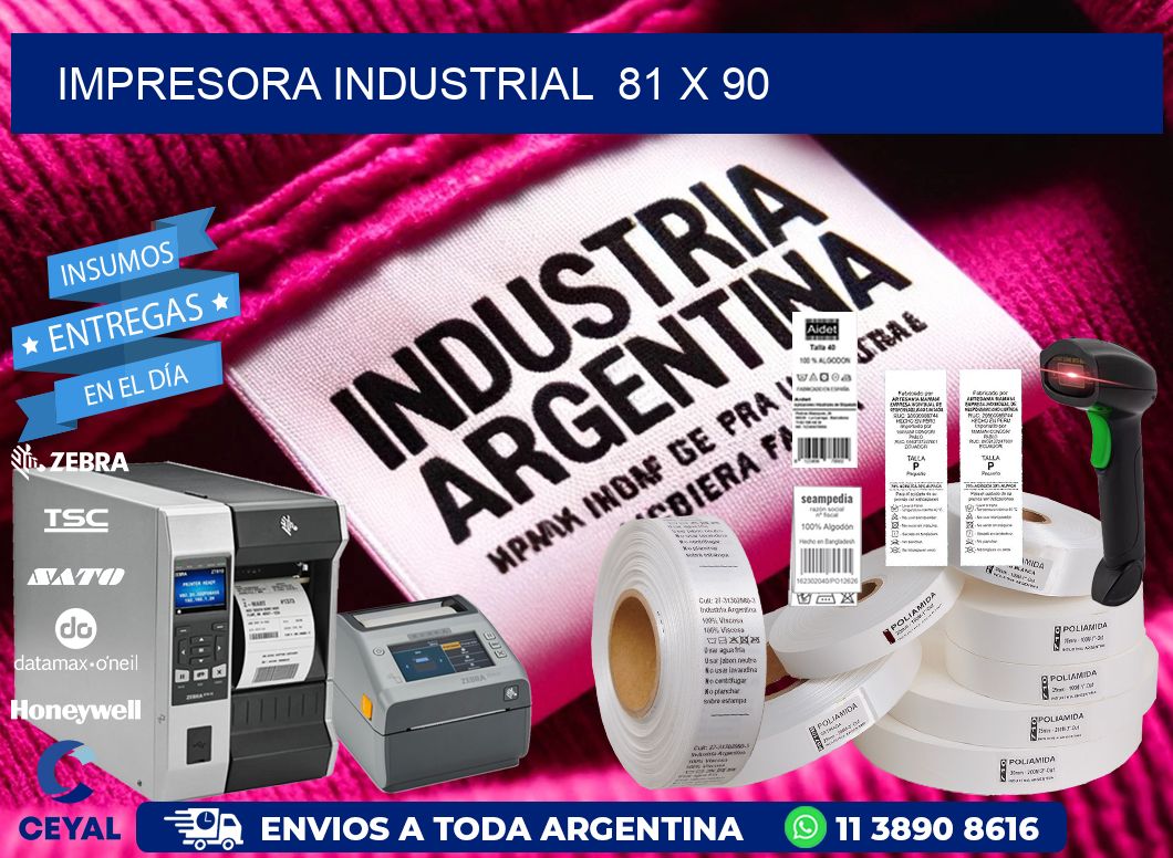 impresora industrial 81 x 90
