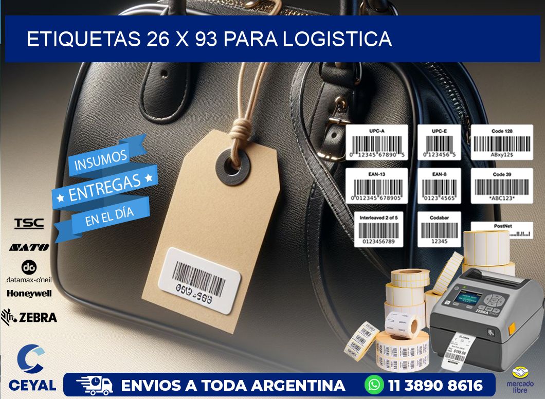 ETIQUETAS 26 x 93 PARA LOGISTICA