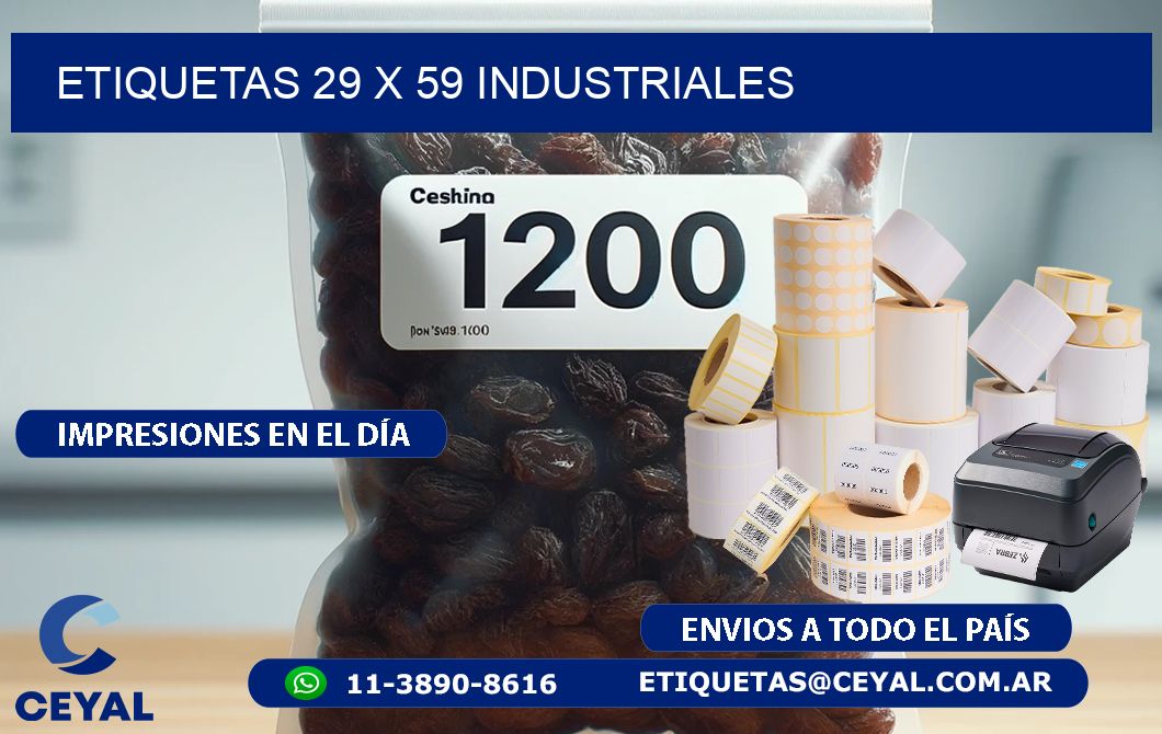ETIQUETAS 29 x 59 INDUSTRIALES