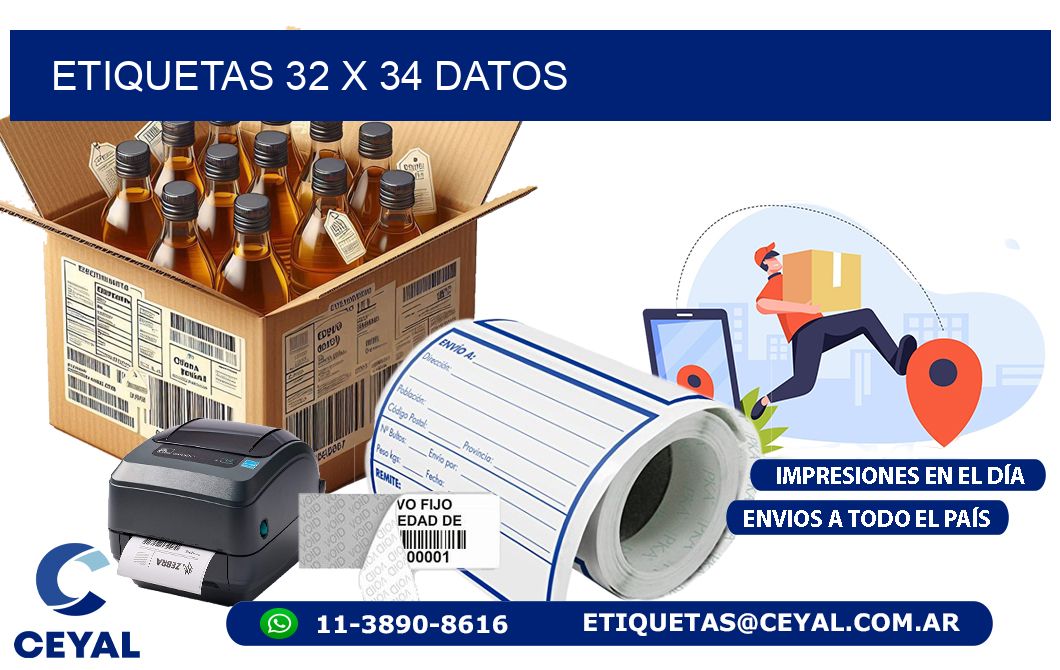 ETIQUETAS 32 x 34 DATOS