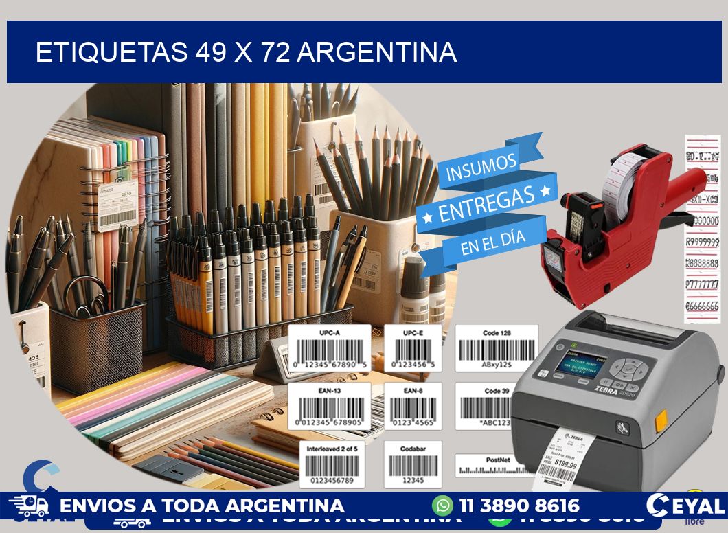 ETIQUETAS 49 x 72 ARGENTINA