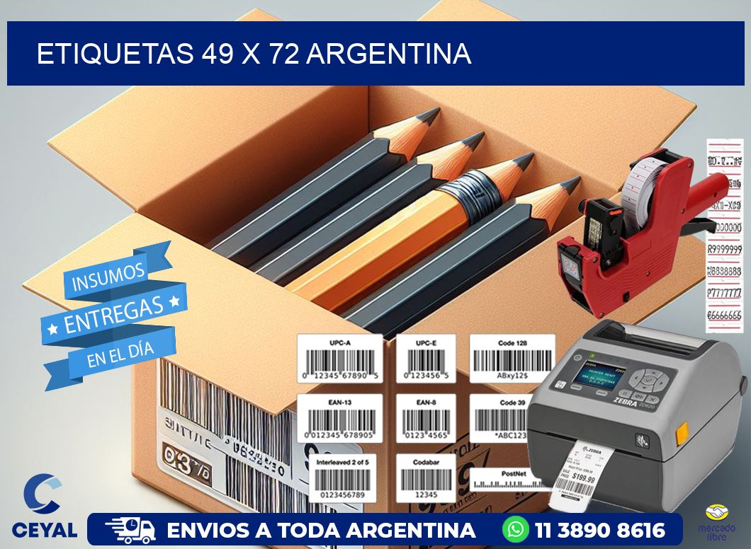 ETIQUETAS 49 x 72 ARGENTINA