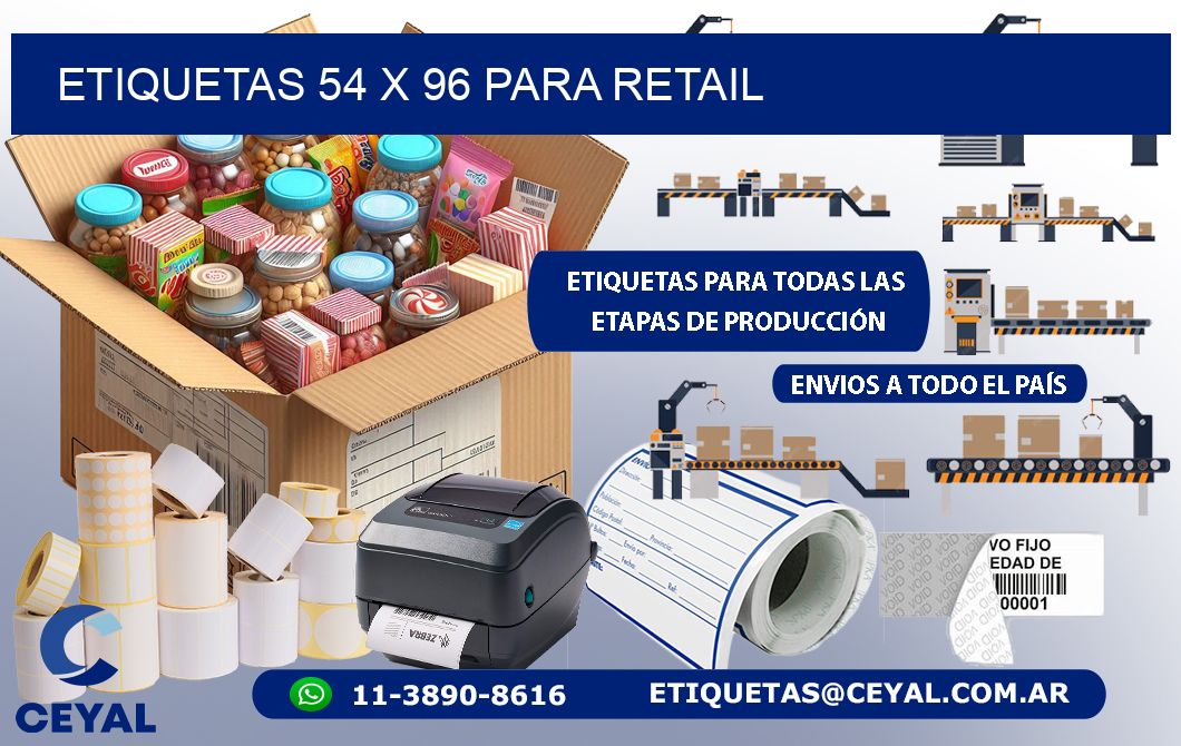 ETIQUETAS 54 x 96 PARA RETAIL