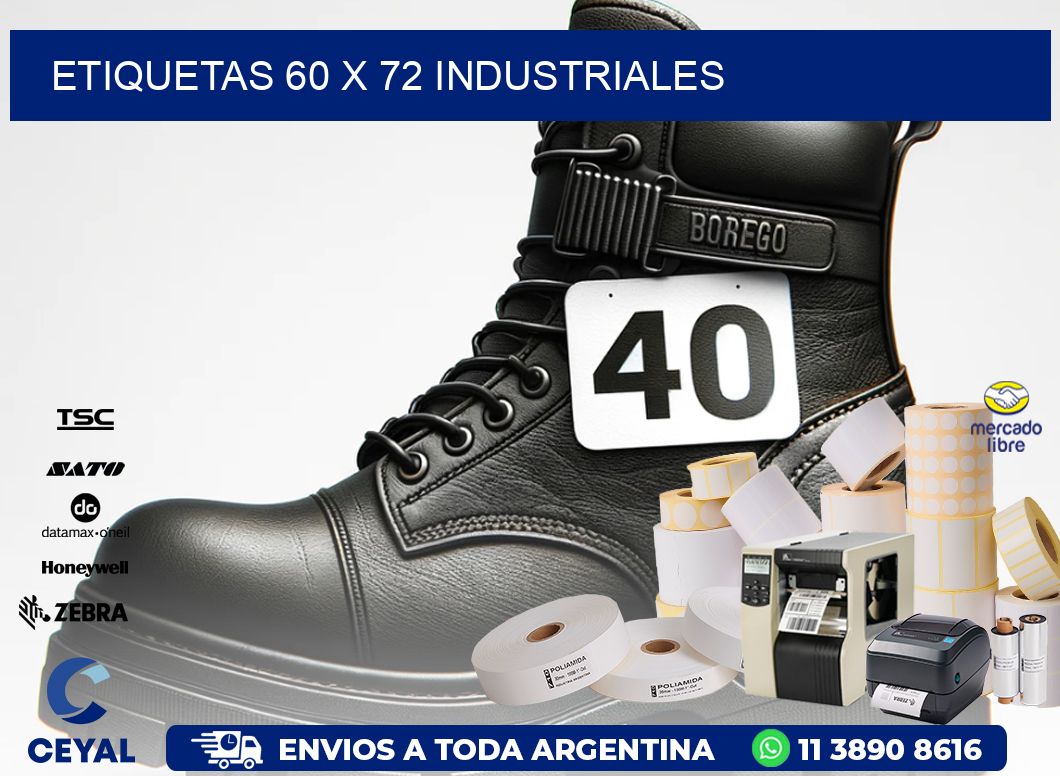 ETIQUETAS 60 x 72 INDUSTRIALES