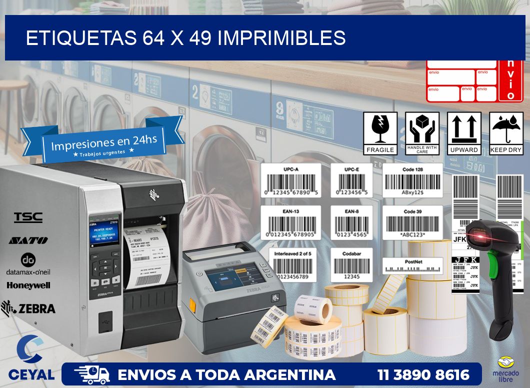 ETIQUETAS 64 x 49 IMPRIMIBLES